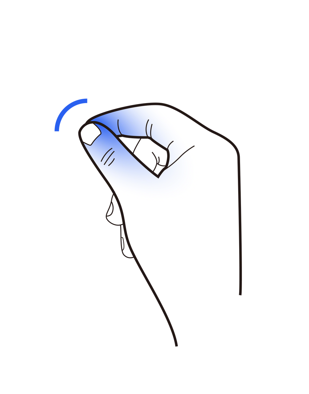 Tap gesture schematic